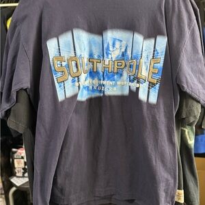 VTG AUTHENTIC Y2K SOUTHPOLE MENS PUFF PRINT XXL SHIRT M25X30